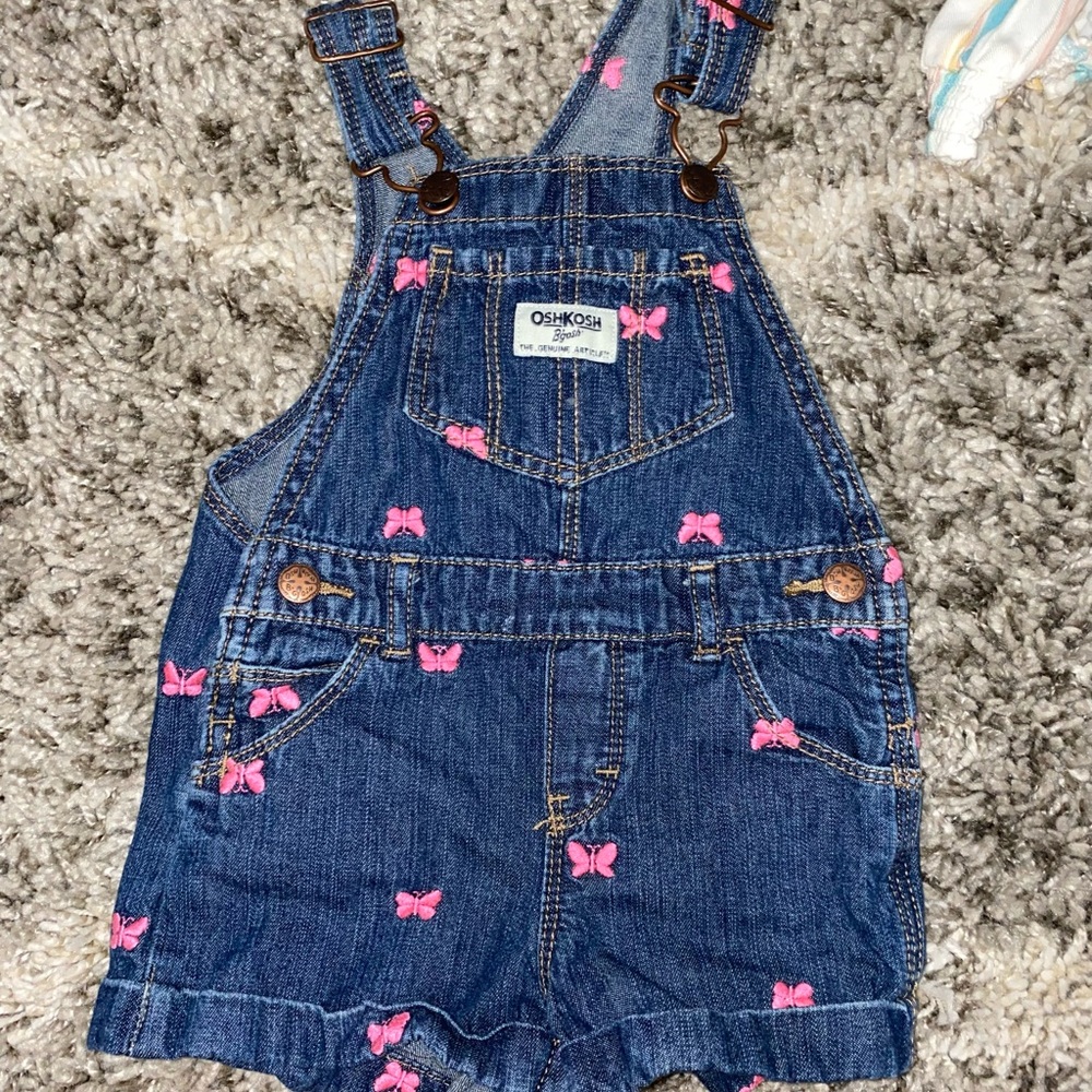 Oshkosh overalls with butterflies